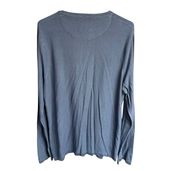 Stitch Note 100% Bamboo Men's Lightweight Shirt Large Blue L/S Sustainable NWT - Picture 3 of 7